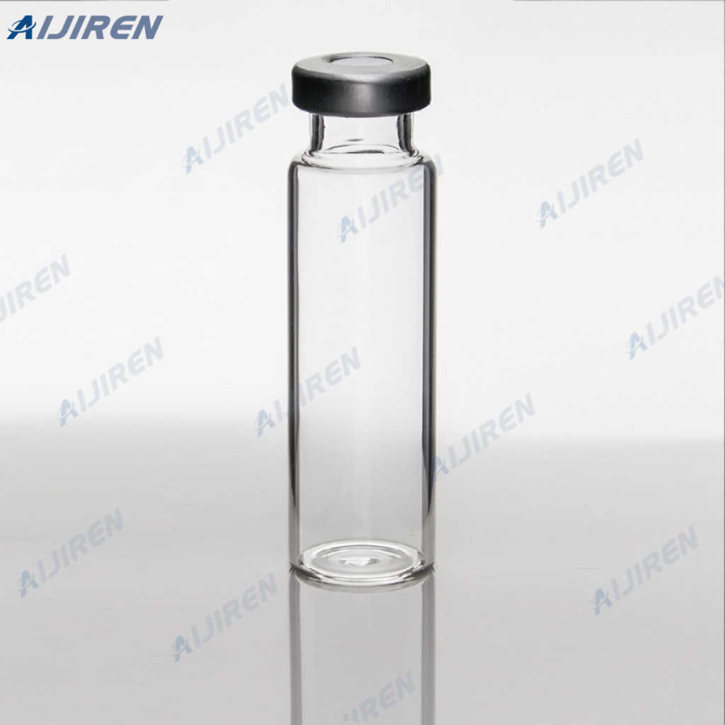 amber 75mm crimp neck HS 20mm closure vials